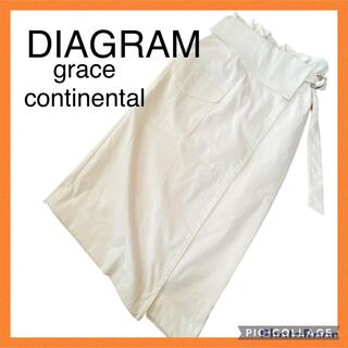 グレースコンチネンタル(GRACE CONTINENTAL)のダイアグラム グレースコンチネンタル巻きスカートラップスカート  ナロースカート(ロングスカート)