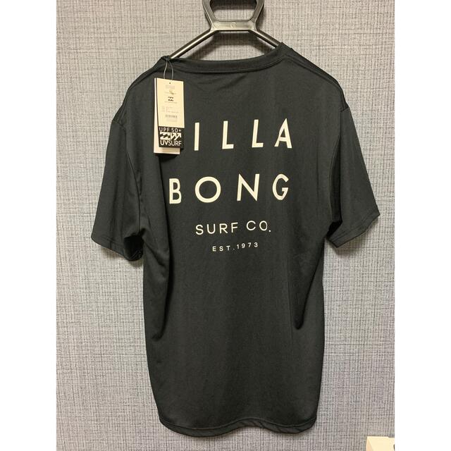 billabong(ビラボン)のBILLABONG ビラボン 半袖ラッシュガード Tシャツ　ブラック　サイズＬ メンズのトップス(Tシャツ/カットソー(半袖/袖なし))の商品写真