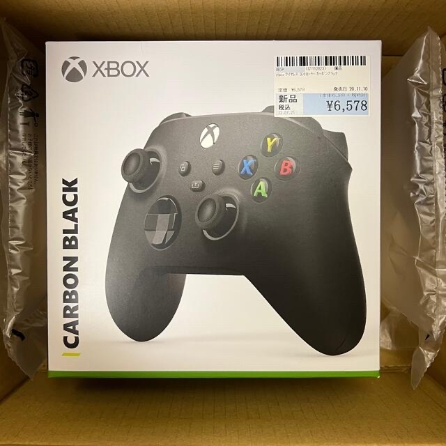 新品未開封 X box ワイヤレス コントローラー （カーボンブラック） 箱キズ