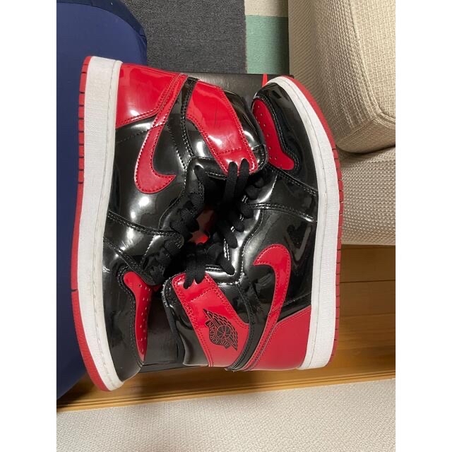 スニーカーAIR JORDAN 1 OG パテントブレッド