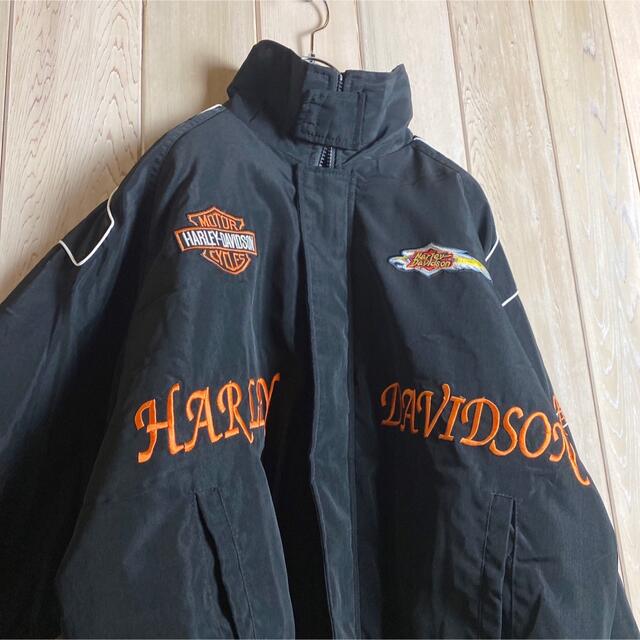Harley Davidson - 【希少XLサイズ】ハーレーダビットソン☆両面刺繍 