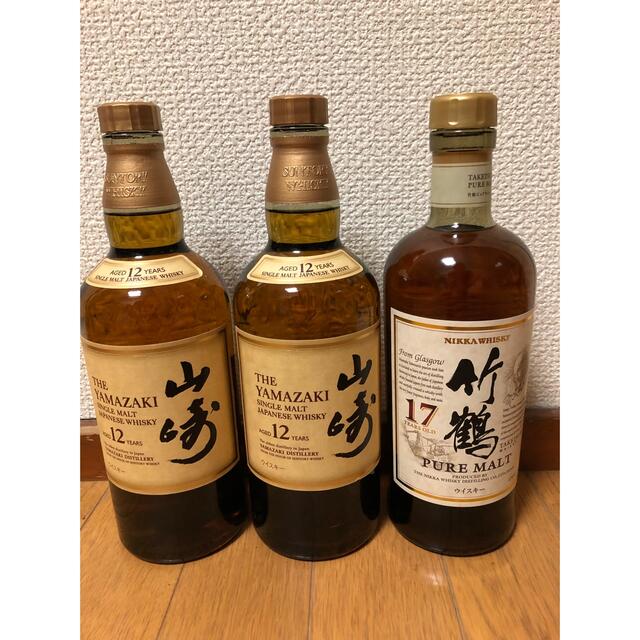 食品/飲料/酒山崎12年♡と竹鶴17年合計4本セット