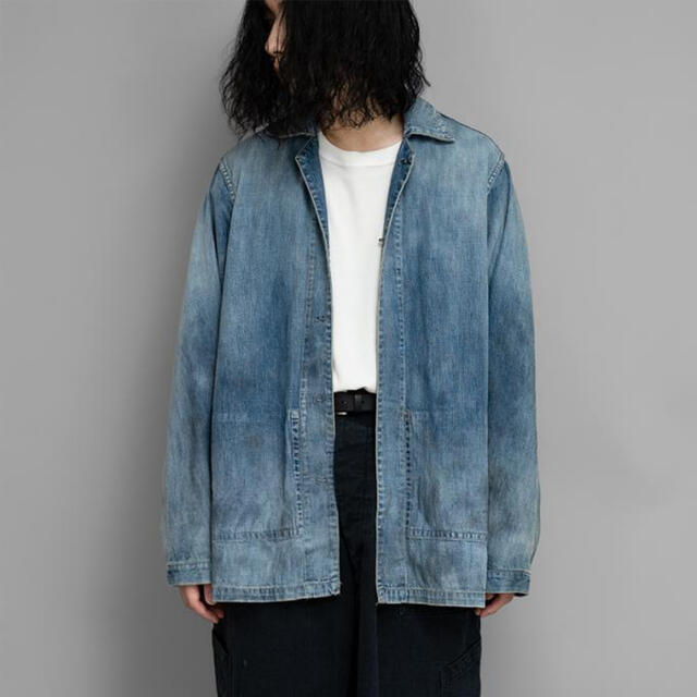 アプレッセ22FW US NAVY Denim Jacket サイズ1 メンズのジャケット/アウター(Gジャン/デニムジャケット)の商品写真