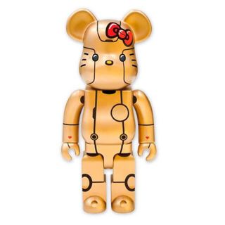 メディコムトイ(MEDICOM TOY)のシンガポール限定 ROBOT Kitty Gold ver.100%ベア(その他)