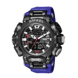 SMAEL 8053 スポーツウォッチ（ダークブルー）(腕時計(デジタル))