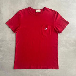 メゾンキツネ(MAISON KITSUNE')の値下げ⭐︎Maison kitsune トリコロール　tシャツ(Tシャツ/カットソー(半袖/袖なし))