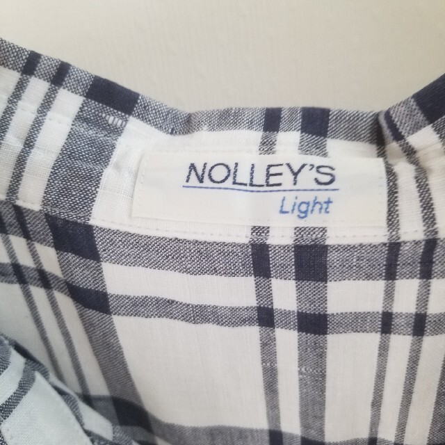 NOLLEY'S(ノーリーズ)の【ノーリーズ】 麻100% フレンチスリーブ ロングシャツ (38) レディースのトップス(シャツ/ブラウス(半袖/袖なし))の商品写真