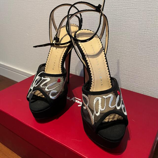 Charlotte Olympia(シャルロットオリンピア)の新品！シャーロットオリンピア　paris サンダル　プラットフォーム レディースの靴/シューズ(サンダル)の商品写真