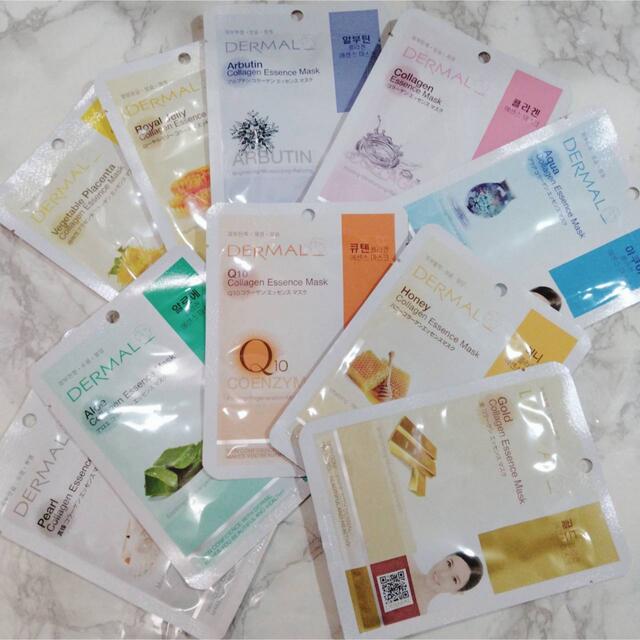 ダーマル DERMAL シートパック 30種類 30枚  コスメ/美容のスキンケア/基礎化粧品(パック/フェイスマスク)の商品写真