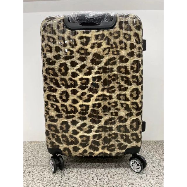 キャリーケース ヒョウ柄 Mサイズ 新品 拡張機能付き 軽量 ８輪 レディースのバッグ(スーツケース/キャリーバッグ)の商品写真