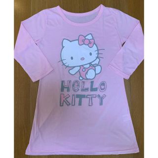 ハローキティ(ハローキティ)の【専用】HELLO KITTY ハローキティー ロング丈長袖Tシャツ  M(Tシャツ(長袖/七分))