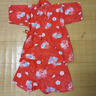 甚平　100cm　女の子　花柄(甚平/浴衣)