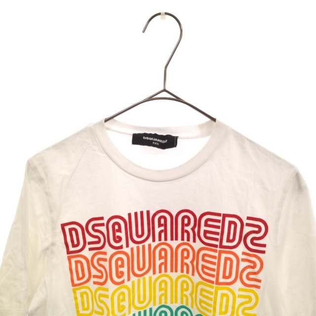 DSQUARED2 ディースクエアード 20SS RAINBOW LOGO TEE レインボーロゴ 半袖Tシャツ S74GD0830 ブラック