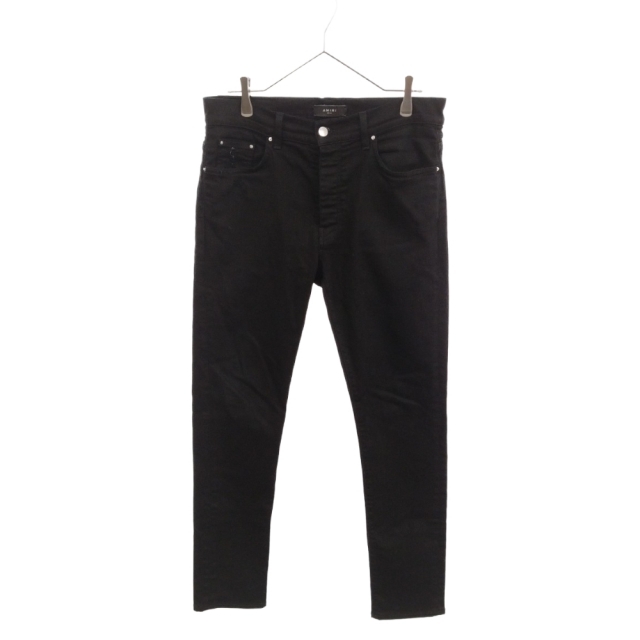 AMIRI - AMIRI アミリ Slim-Fit Jeans クラッシュ加工 スリムフィットジーンズ スキニーデニムパンツ ブラック XM01201SD