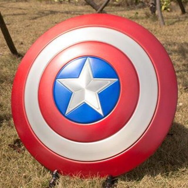 新品未開封1:1製造66 cm全金属10周年キャプテン・アメリカの盾 2.0V