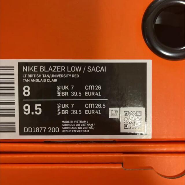 NIKE(ナイキ)のNIKE SACAI KAWS BLAZER LOW 26cm 2足セット メンズの靴/シューズ(スニーカー)の商品写真