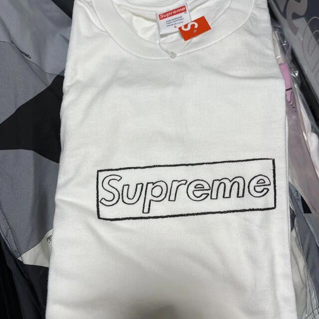 L supreme KAWS Chalk Logo Tee カウズ チョーク