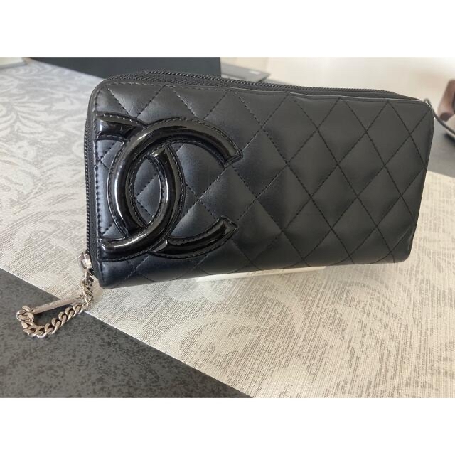 CHANEL長財布:シャネル カンボンライン ラウンドファスナー - 通販