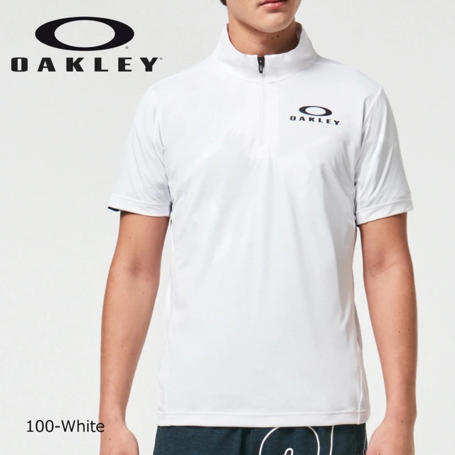 Oakley(オークリー)の（白,黒2枚組）OAKLEY エンハンス 半袖 モックネックシャツ 12.0 メンズのトップス(その他)の商品写真