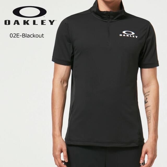 Oakley(オークリー)の（白,黒2枚組）OAKLEY エンハンス 半袖 モックネックシャツ 12.0 メンズのトップス(その他)の商品写真