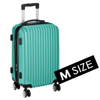 キャリーケース 緑 グリーン 新品 Mサイズ 拡張機能付き(スーツケース/キャリーバッグ)