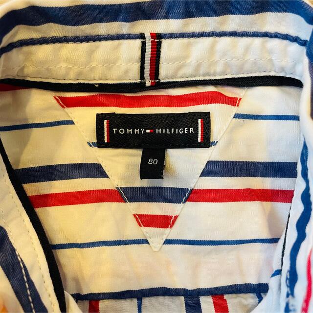 TOMMY HILFIGER(トミーヒルフィガー)の✳︎TOMMY HILFIGER ストライプシャツ　子供服✳︎ キッズ/ベビー/マタニティのベビー服(~85cm)(シャツ/カットソー)の商品写真