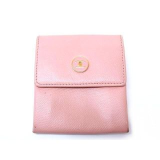 シャネル(CHANEL)のシャネル コインケース ■ 9番台 ココボタン ピンク レザー 小銭入れ(財布)