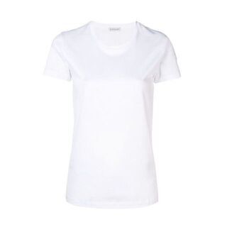 モンクレール(MONCLER)のL12 MONCLER ホワイト ロゴ クルーネック 半袖Tシャツ sizeXL(Tシャツ(半袖/袖なし))