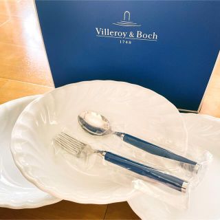 ビレロイアンドボッホ(ビレロイ&ボッホ)のVilleroy&Boch カトラリー　ドイツ製深皿　プレート　白い食器(食器)