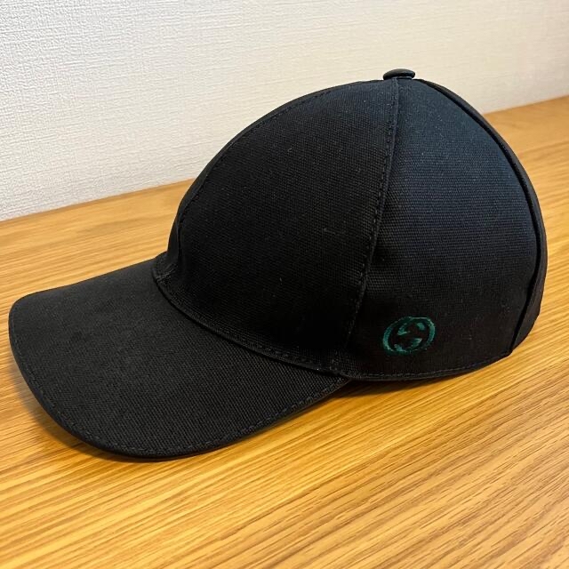 帽子 GUCCI キャップ インターロッキングG シェリーライン Mサイズ