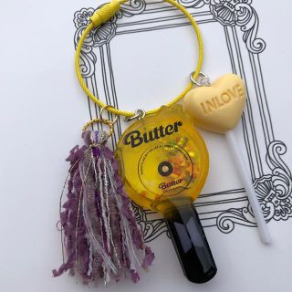 ボウダンショウネンダン(防弾少年団(BTS))のシャカシャカキーホルダー（オイルなし）☆Butter☆(キーホルダー/ストラップ)