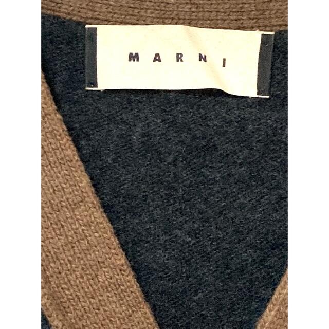 Marni(マルニ)のマルニ　marni メンズ　ウール　バイカラー　カーディガン　44 S ニット メンズのトップス(カーディガン)の商品写真