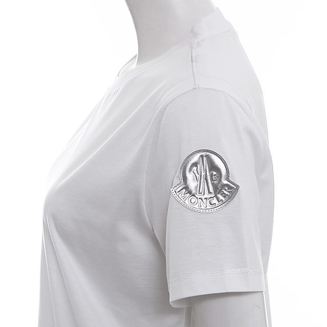 L15 MONCLER ホワイト ビックロゴ クルーネックTシャツ sizeXL 5
