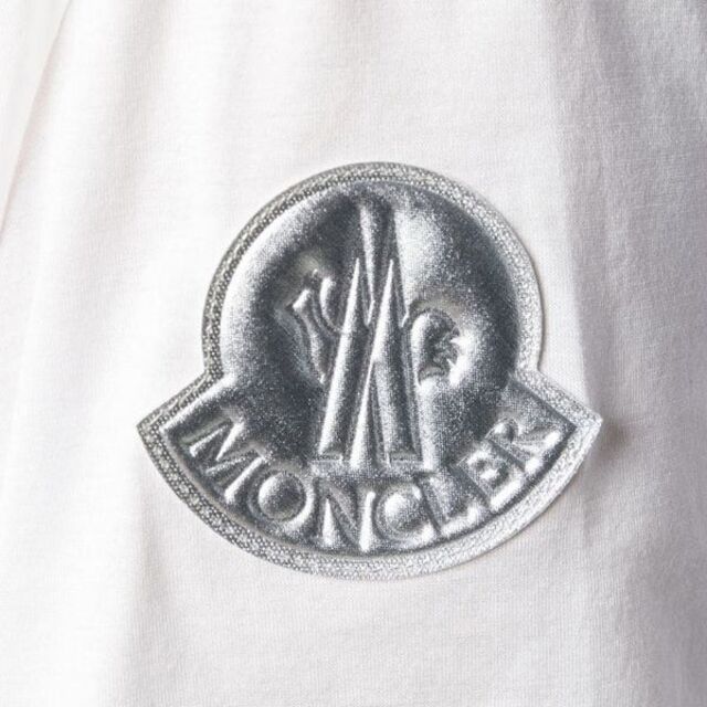 L15 MONCLER ホワイト ビックロゴ クルーネックTシャツ sizeXL 6