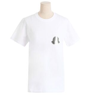モンクレール(MONCLER)のL16 MONCLER ホワイト ロゴ 半袖 Tシャツ size M(Tシャツ(半袖/袖なし))