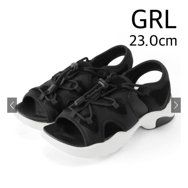 GRL(グレイル)のGRL オープントゥスポーツサンダル 23.0cm レディースの靴/シューズ(サンダル)の商品写真