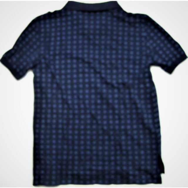 POLO RALPH LAUREN(ポロラルフローレン)の極美品ポロラルフローレンPolobyRalphLauren半袖ポロシャツ紺 小紋 メンズのトップス(ポロシャツ)の商品写真