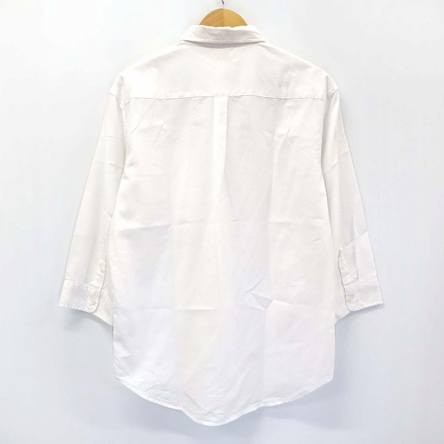 TAKEO KIKUCHI(タケオキクチ)のタケオキクチ TAKEO KIKUCHI リネン混7分袖シャツ 82170 白 メンズのトップス(シャツ)の商品写真