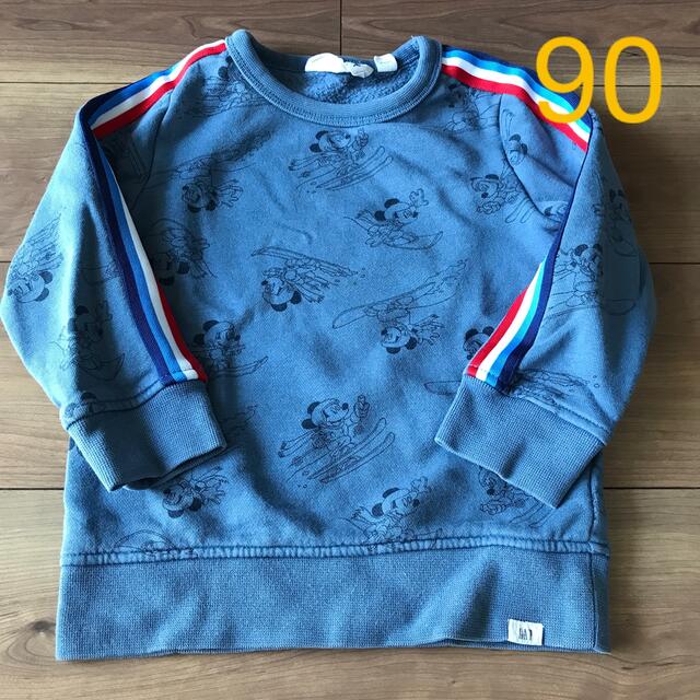 女の子向けプレゼント集結 GAP 90 長袖 ミッキーマウス ラガーシャツ