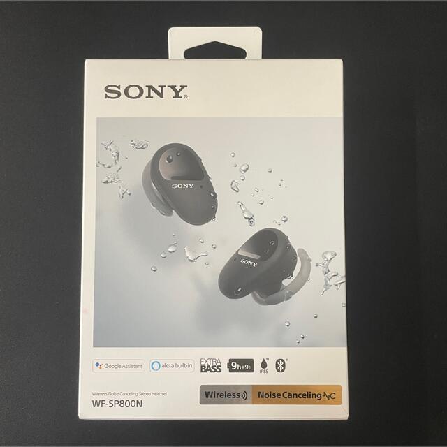 SONY(ソニー)のSONY 完全ワイヤレスイヤホン ブラック WF-SP800N(B) スマホ/家電/カメラのオーディオ機器(ヘッドフォン/イヤフォン)の商品写真