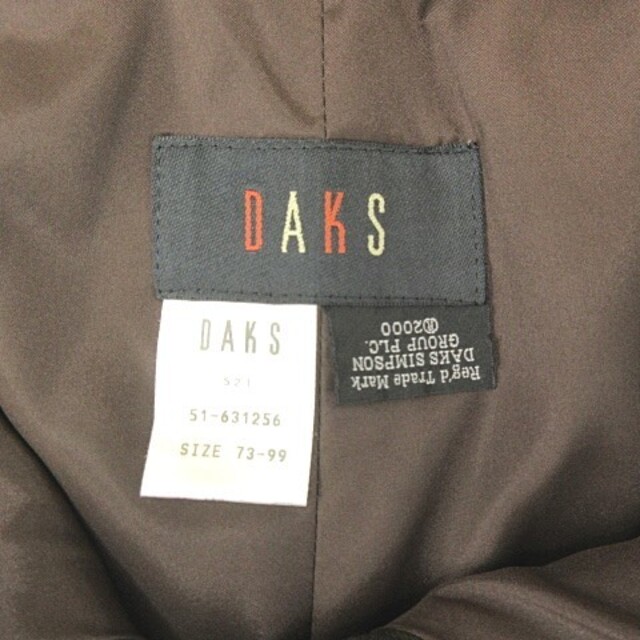 DAKS(ダックス)のダックス ウール パンツ スラックス カシミア混 73-99 大きいサイズ 茶 レディースのパンツ(その他)の商品写真