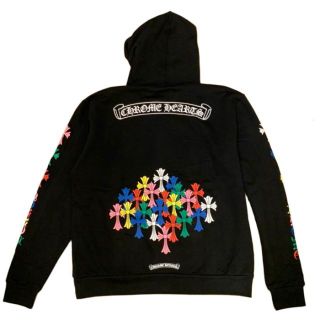 クロムハーツ(Chrome Hearts)のChrome Hearts Multi Cross Hoodie 黒 M(パーカー)