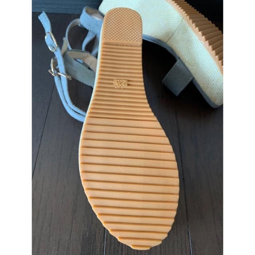 ［訳あり］Wアンクルベルト　ウェッジソールサンダル レディースの靴/シューズ(サンダル)の商品写真