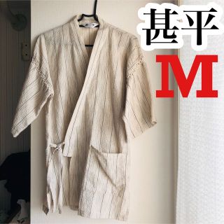 甚平　メンズ　M サイズ　上下セット(浴衣)