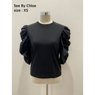 【未使用に近い】See By Chloe＊5分袖カットソー・サイズXS