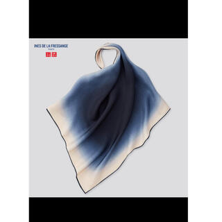 ユニクロ(UNIQLO)のユニクロ　シルク  スカーフ　イネス　新品未使用(バンダナ/スカーフ)