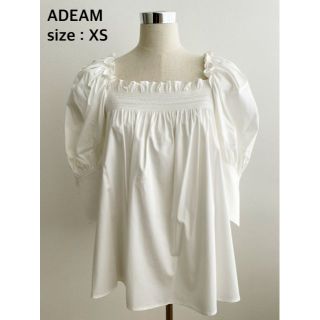 フォクシー(FOXEY)の★ゆり様専用★【未使用に近い】ADEAM＊5分袖シャツ・サイズXS(シャツ/ブラウス(半袖/袖なし))