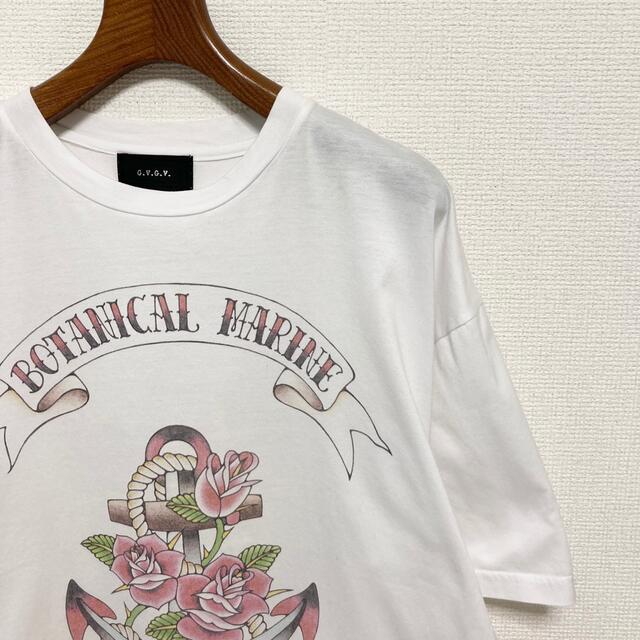G.V.G.V.(ジーヴィジーヴィ)の美品◆G.V.G.V. ◆アンカー 花柄 バラ ビッグ オーバーサイズ Tシャツ レディースのトップス(Tシャツ(半袖/袖なし))の商品写真