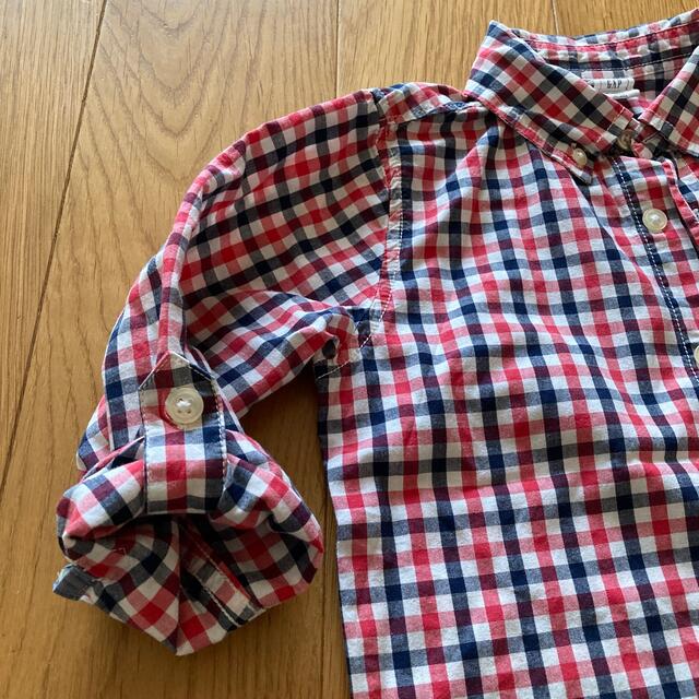 人気の定番 baby GAP サイズ110 長袖シャツ 襟付きシャツ ギンガムチェック