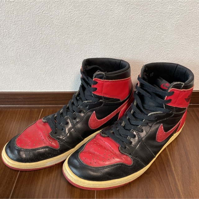 超激安 Bred High 1 JORDAN AIR - NIKE 1994年製 初期復刻 30cm